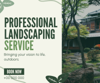 Organic Landscaping Service Facebook Post