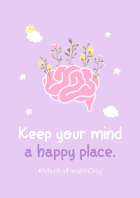 Grow Positive Thoughts Poster