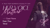Women's Day Talk Animation