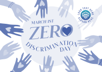Zero Discrimination Day Celeb Postcard