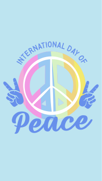 Peace Day Symbol Instagram Story