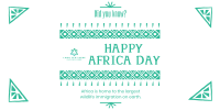 Decorative Africa Day Twitter Post