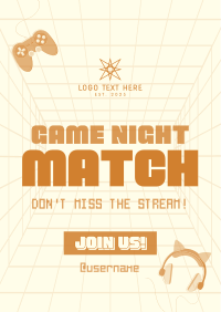 Game Night Match Poster