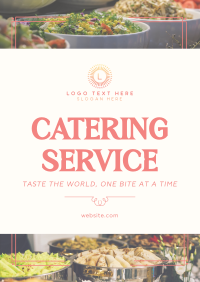 Sophisticated Catering Service Poster