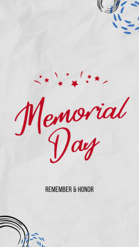 Memorial Day Doodle Instagram Story