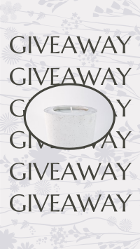 Candle Giveaway Instagram Story