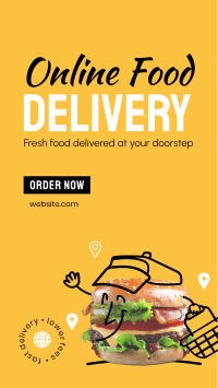 Fresh Burger Delivery Facebook Story