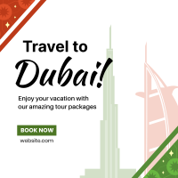 Dubai Travel Booking Instagram Post