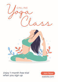 Online Yoga Class Poster