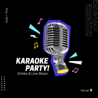 Karaoke Party Mic Instagram Post