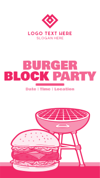 Burger Grill Party Facebook Story