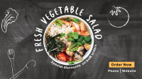 Salad Chalkboard Facebook Event Cover