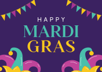 Mardi Gras Celebration Postcard