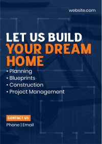 Blueprint Construction Flyer