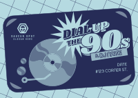Retro DJ Event Postcard