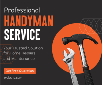 Professional Handyman Service Facebook Post