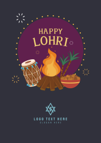 Lohri Badge Poster