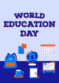 World Education Day Flyer Design