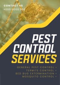 Straight Forward Pest Control Poster