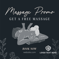 Relaxing Massage Instagram Post