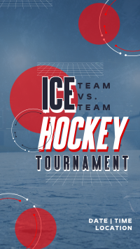 Sporty Ice Hockey Tournament Instagram Reel