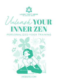 Floral Yoga Day Flyer