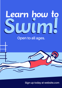 Summer Swimming Lessons Flyer