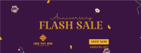 Anniversary Flash Sale Facebook Cover Design