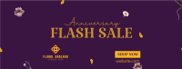 Anniversary Flash Sale Facebook Cover Image Preview