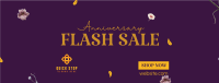 Anniversary Flash Sale Facebook Cover Image Preview