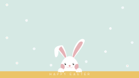 Peeking Easter Bunny Zoom Background