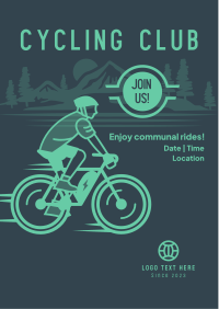 Fitness Cycling Club Flyer