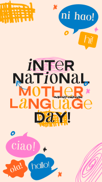 Doodle International Mother Language Day Instagram Story