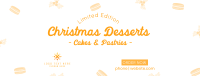 Cute Homemade Christmas Pastries Facebook Cover