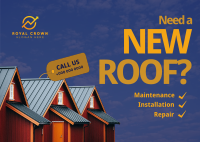 Roofing Service Call Now Postcard