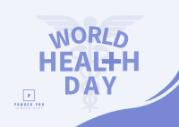 Simple Health Day Postcard