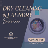 Quality Dry Cleaning Laundry Linkedin Post Design