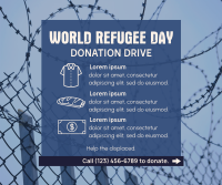 World Refugee Day Donation Drive Facebook Post