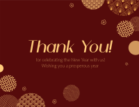 Lunar New Year Thank You Card Image Preview