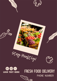 Fresh Food Delivery Poster