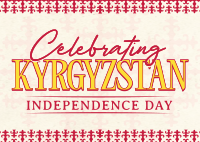 Kyrgyzstan Independence Day Postcard example 2