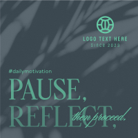 Pause & Reflect Instagram Post Design