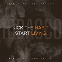 No Tobacco Day Typography Instagram Post Image Preview