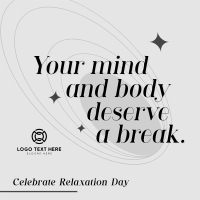 Celebrate Relaxation Day Instagram Post Design