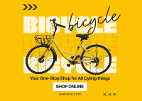 One Stop Bike Shop Postcard