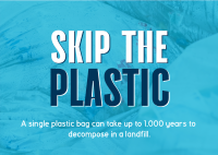 Sustainable Zero Waste Plastic Postcard Design