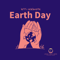 Holding Earth Instagram Post Design