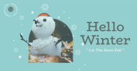 A Happy Snowman Facebook Ad