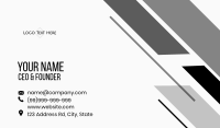 Half Diagonal Business Card Design