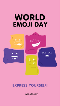 Irregular Shapes Emoji Facebook Story